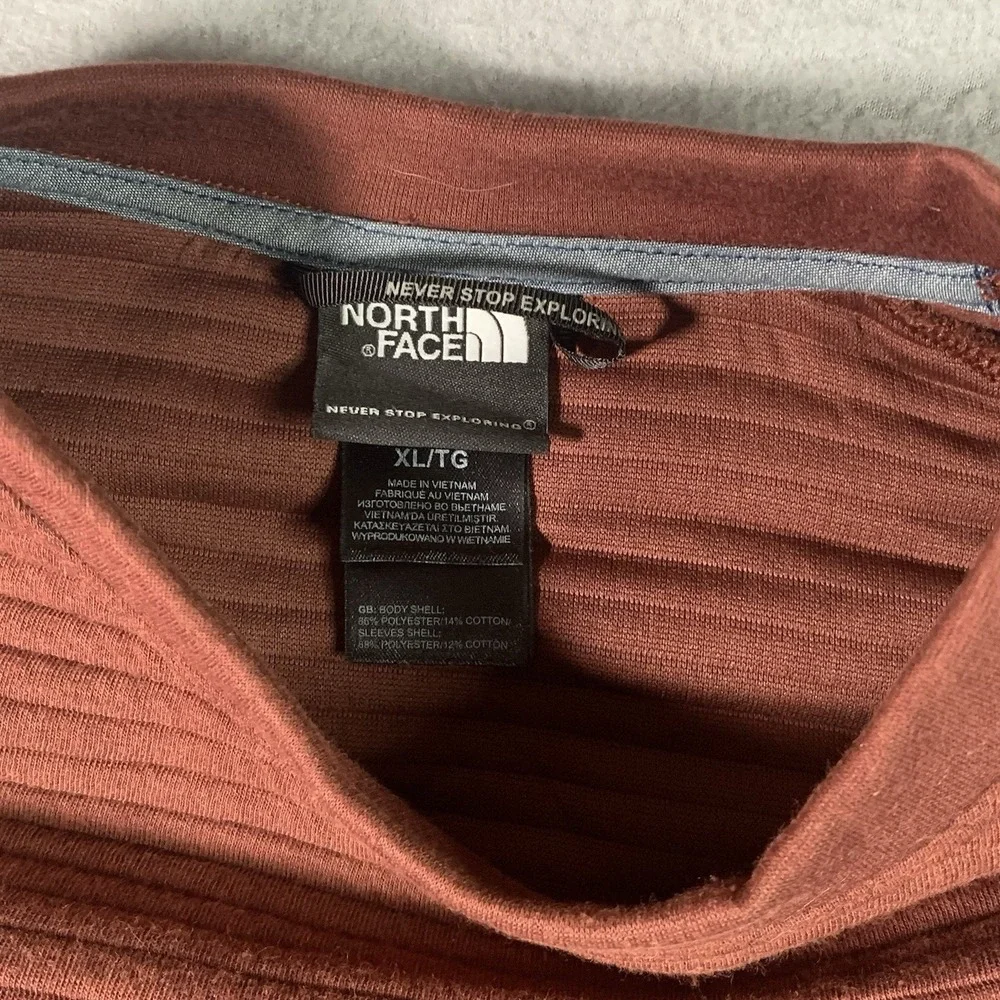 The North Face Mens Ribbed Crewneck Pullover Sweater Sz XL Preowned